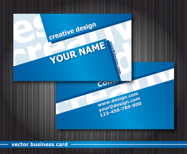 free vector Special business card template vector